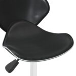 Chaise de salle à manger Noir Similicuir – Image 6