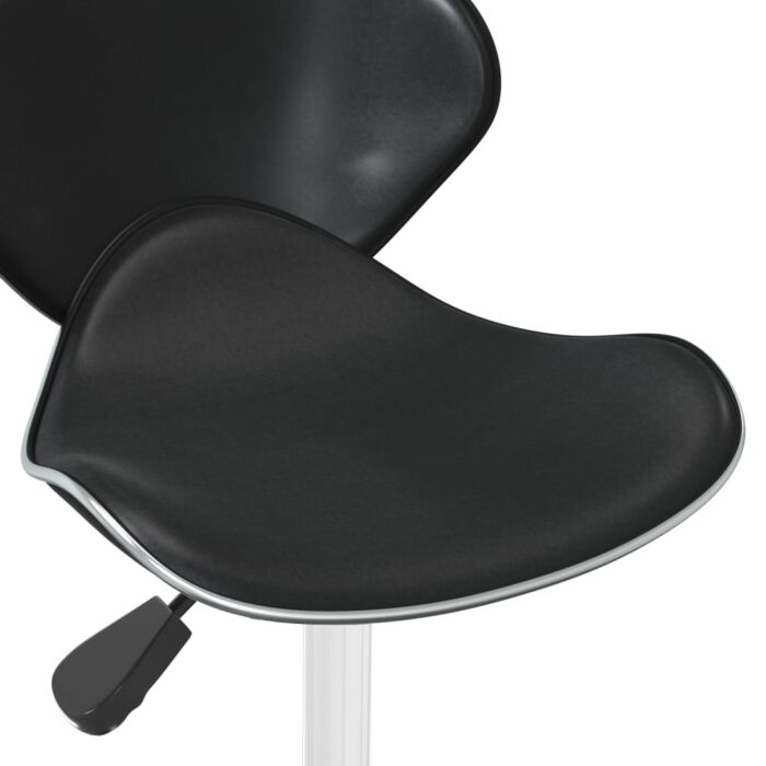 Chaise de salle à manger Noir Similicuir – Image 6