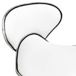 Chaise de bureau Blanc Similicuir – Image 4