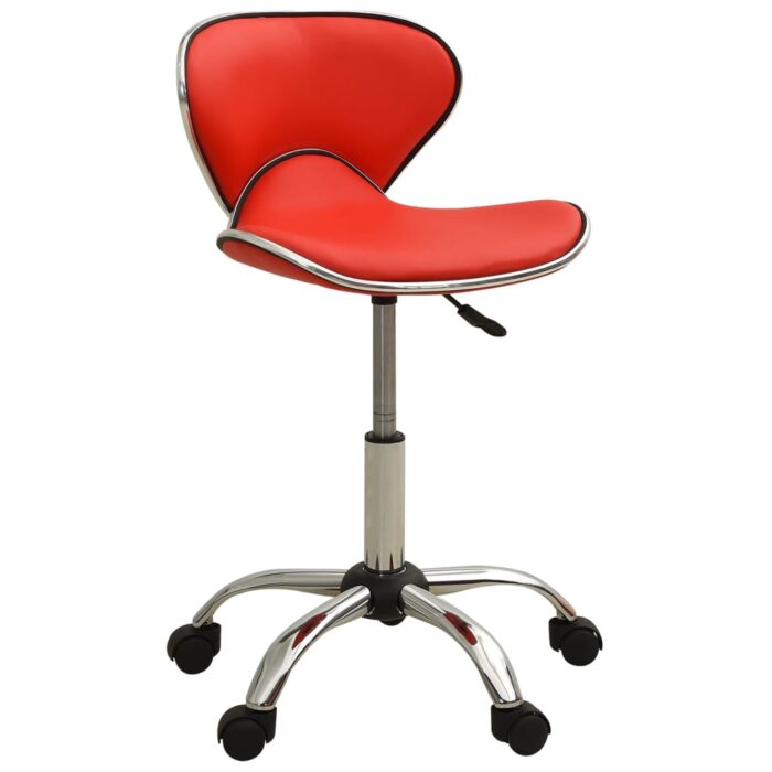 Chaise de bureau Rouge Similicuir – Image 1