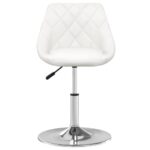 Tabouret de bar Blanc Similicuir – Image 2