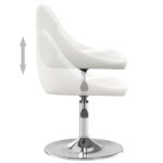 Tabouret de bar Blanc Similicuir – Image 4