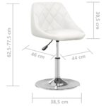 Tabouret de bar Blanc Similicuir – Image 6