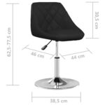 Tabouret de bar Noir Similicuir – Image 6