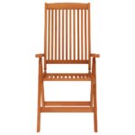 Chaises de jardin pliables lot de 4 Bois d'eucalyptus massif – Image 3