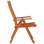 Chaises de jardin pliables lot de 6 Bois d'eucalyptus massif – Image 4
