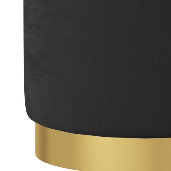 VXL8720286759622_g_en_hd_3.jpg Tabouret de rangement rond Noir Velours – Image 3