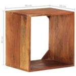 Étagère murale 40x30x40 cm Bois d'acacia solide – Image 5