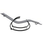 Chaise longue à bascule Gris Acier et textilène – Image 3