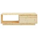 Table basse 110x50x33,5 cm bois de sapin massif – Image 4