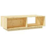 Table basse 110x50x33,5 cm bois de sapin massif – Image 6