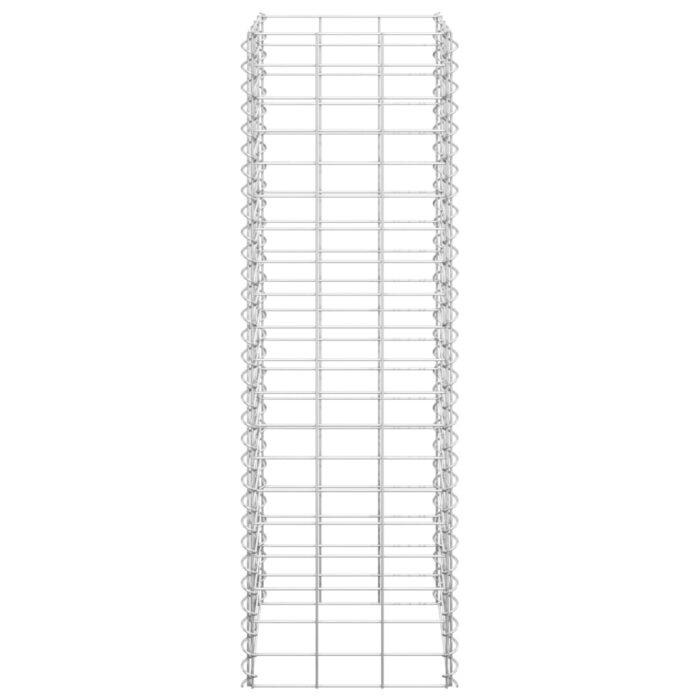 Lits surélevés en gabion 3 pcs 30x30x100 cm Fer – Image 2