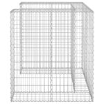 Mur en gabion pour poubelle Acier galvanisé 110x100x110 cm – Image 2