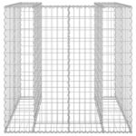 Mur en gabion pour poubelle Acier galvanisé 110x100x110 cm – Image 4