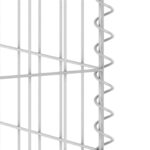 Mur en gabion pour poubelles Acier galvanisé 180x100x110 cm – Image 4