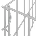 Lit surélevé à gabion Acier galvanisé 100x100x20 cm – Image 2