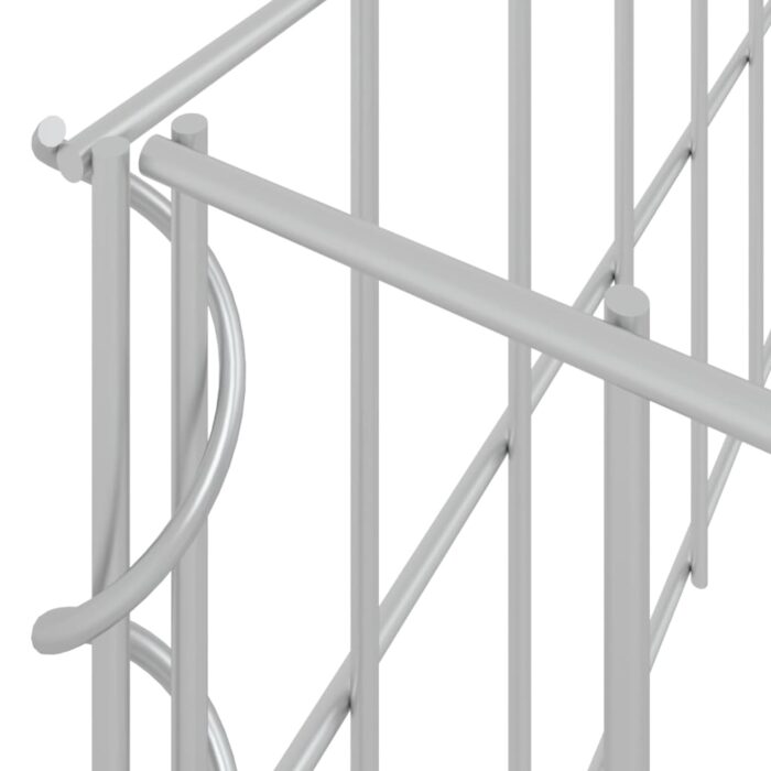Lit surélevé à gabion Acier galvanisé 100x100x20 cm – Image 2