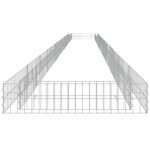 Lit surélevé à gabion Acier galvanisé 1000x100x20 cm – Image 2