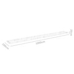 Lit surélevé à gabion Acier galvanisé 1000x100x20 cm – Image 4