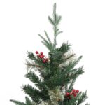 Sapin de Noël avec pommes de pin Vert 195 cm PVC et PE – Image 3