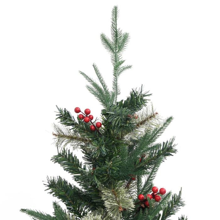 Sapin de Noël avec pommes de pin Vert 195 cm PVC et PE – Image 3