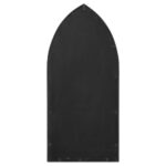 Miroir de jardin Noir 70x30 cm Fer pour utilisation extérieure – Image 2
