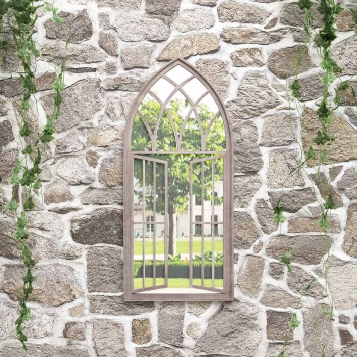Miroir de jardin Sable 100x45cm Fer pour utilisation extérieure – Image 1