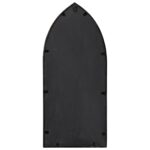 Miroir de jardin Noir 70x30 cm Fer pour utilisation extérieure – Image 2