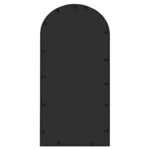 Miroir de jardin Noir 70x30 cm Fer pour utilisation extérieure – Image 2