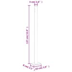 Auvent latéral rétractable de patio 140x600 cm Crème – Image 7