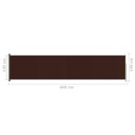 Auvent latéral rétractable de patio 140x600 cm Marron – Image 6