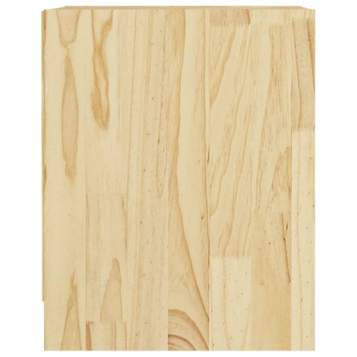 Table de chevet 35,5x33,5x41,5 cm bois de pin massif – Image 4