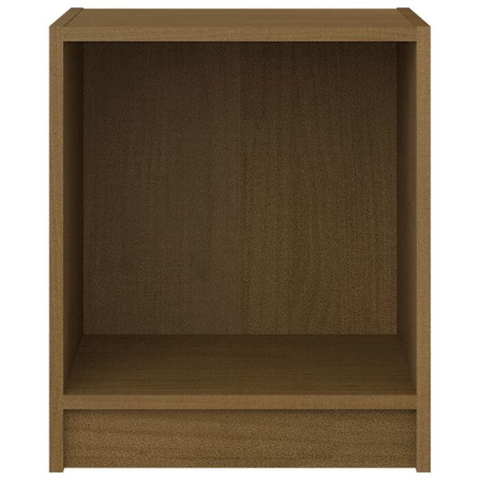 Tables de chevet 2 pcs Marron miel 35,5x33,5x41,5 cm Pin massif – Image 5