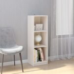 Bibliothèque/Séparateur de pièce Blanc 36x33x110 cm Pin massif