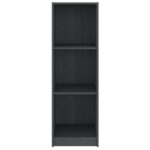 Bibliothèque/Séparateur de pièce gris 36x33x110 cm pin massif – Image 4