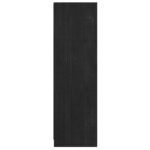 Bibliothèque/Séparateur de pièce Noir 36x33x110 cm Pin massif – Image 5