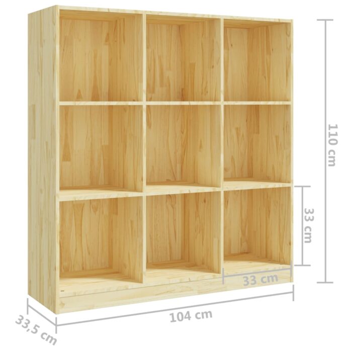 Bibliothèque/Séparateur de pièce 104x33,5x110 cm pin massif – Image 6