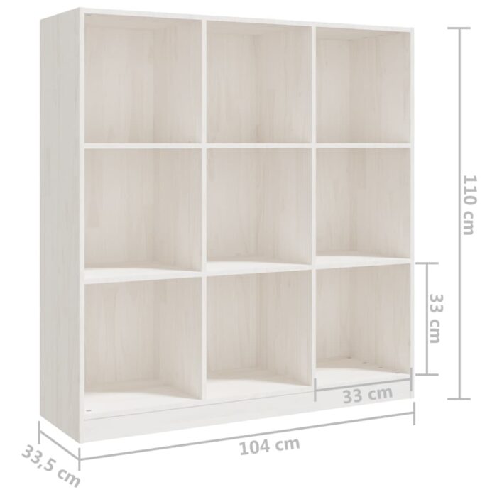 Bibliothèque/Séparateur de pièce 104x33,5x110 cm pin massif – Image 6