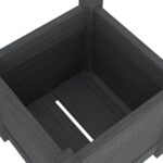 Jardinières d'extérieur 2 pcs Gris 31x31x31 cm Bois de pin – Image 6