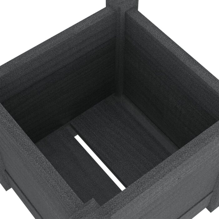 Jardinières d'extérieur 2 pcs Gris 31x31x31 cm Bois de pin – Image 6
