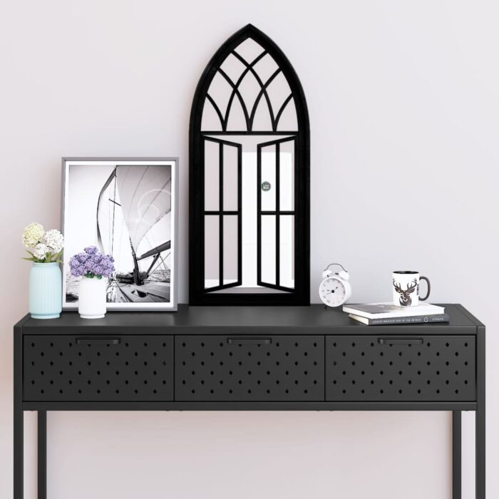 VXL8720286774502_m_en_hd_1.jpg Miroir Noir 70x30 cm Fer pour utilisation à l'intérieur – Image 1