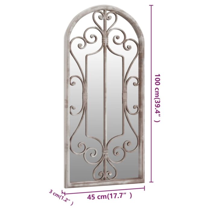 Miroir Sable 100x45 cm Fer pour utilisation à l'intérieur – Image 4