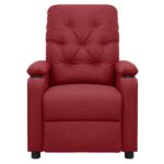 Fauteuil Rouge bordeaux Tissu – Image 2