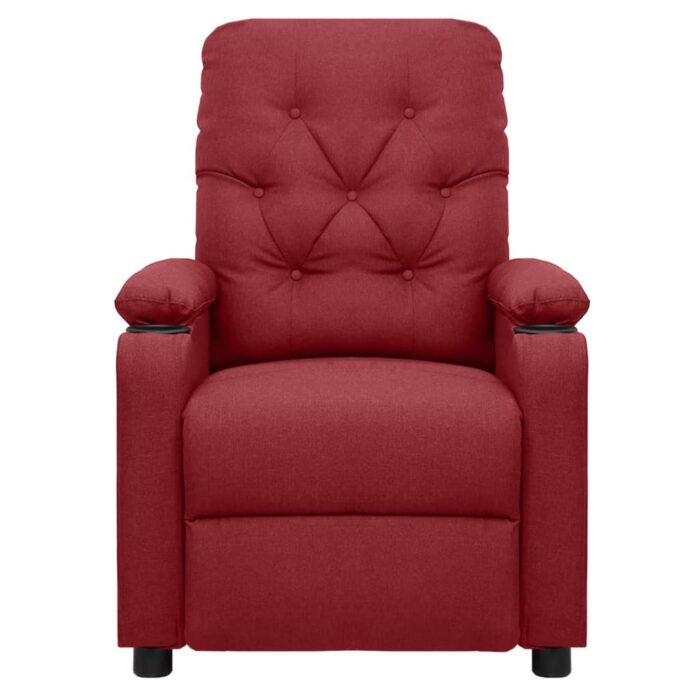 Fauteuil Rouge bordeaux Tissu – Image 2