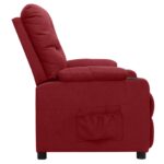 Fauteuil Rouge bordeaux Tissu – Image 3