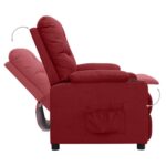 Fauteuil Rouge bordeaux Tissu – Image 5