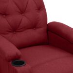 Fauteuil Rouge bordeaux Tissu – Image 6