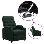 Fauteuil Vert foncé Tissu