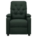 Fauteuil Vert foncé Tissu – Image 2