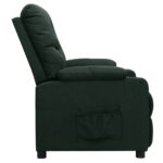 Fauteuil Vert foncé Tissu – Image 3